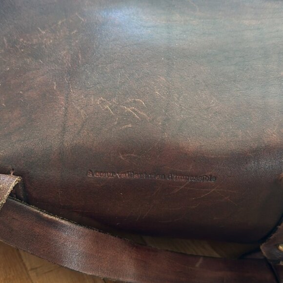 Rare Wolf and Maiden handcrafted artisan leather weekender duffle bag luggage - Picture 10 of 16
